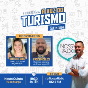 Leia mais sobre o artigo Turismo religioso e artesanato regional em pauta nesta semana na Nossa Rádio 102,5 FM