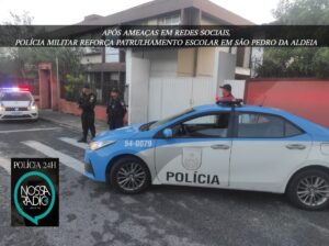 Leia mais sobre o artigo Após ameaças em redes sociais, Polícia Militar reforça patrulhamento na Escola Feliciano Sodré em São Pedro da Aldeia