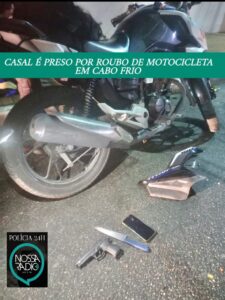 Leia mais sobre o artigo Casal é preso por roubo de motocicleta em Cabo Frio