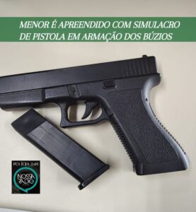 Leia mais sobre o artigo Menor é apreendido com simulacro de pistola em Armação dos Búzios