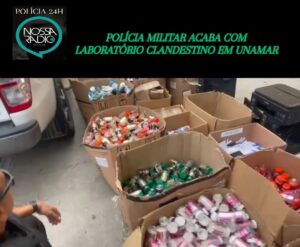 Leia mais sobre o artigo Polícia Militar acaba com laboratório clandestino em Unamar