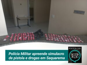 Leia mais sobre o artigo Polícia Militar apreende simulacro de pistola e drogas em Saquarema