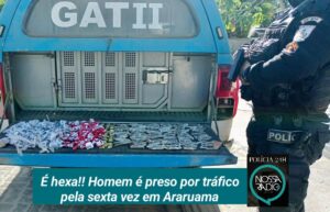 Leia mais sobre o artigo É hexa!! Homem é preso por tráfico  pela sexta vez em Araruama