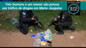 Leia mais sobre o artigo Três homens e um menor são presos por tráfico de drogas em Maria Joaquina