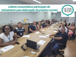 Leia mais sobre o artigo Líderes comunitários participam de treinamento para elaboração de projetos sociais