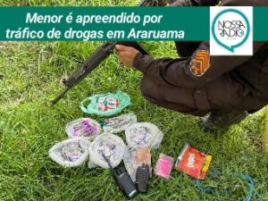 Leia mais sobre o artigo Menor é apreendido por  tráfico de drogas em Araruama