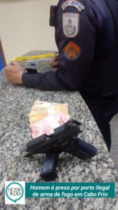 Leia mais sobre o artigo Homem é preso por porte ilegal de arma de fogo em Cabo Frio