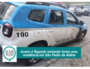 Leia mais sobre o artigo Jovem é flagrado tentando furtar uma  residência em São Pedro da Aldeia