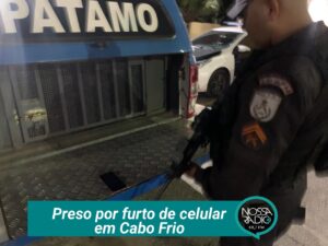 Leia mais sobre o artigo Preso por furto de celular em Cabo Frio