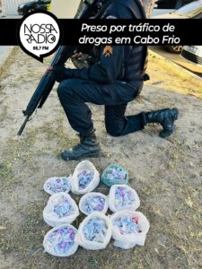 Leia mais sobre o artigo Preso por tráfico de  drogas em Cabo Frio