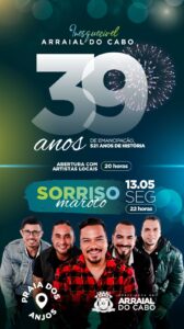 Leia mais sobre o artigo Arraial do Cabo anuncia grandes shows e uma comemoração em grande estilo na festa de aniversário