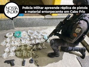 Leia mais sobre o artigo Polícia Militar apreende réplica de pistola e material entorpecente em Cabo Frio