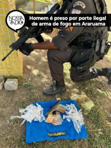 Leia mais sobre o artigo Homem é preso por porte ilegal  de arma de fogo em Araruama