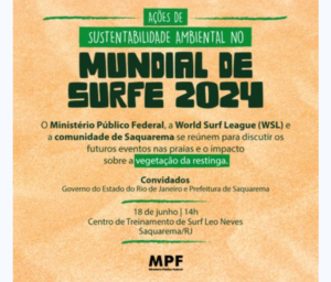 Leia mais sobre o artigo MPF promove evento em Saquarema (RJ) para discutir ações de proteção ambiental para o Mundial de Surf