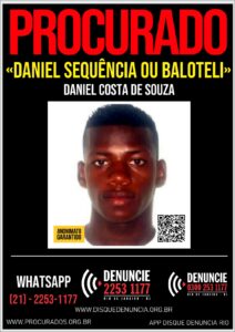Leia mais sobre o artigo Disque Denúncia pede informações do criminoso “Daniel Sequência” que teria cometido diversos crimes na região de Cabo Frio