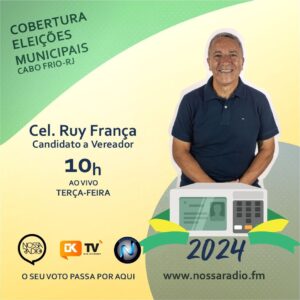 Leia mais sobre o artigo Coronel Ruy França é o entrevistado desta terça na Cobertura das Eleições Municipais da Nossa Rádio FM