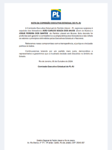 Leia mais sobre o artigo PL de Búzios expulsa dois Vereadores nas vésperas das eleições e executiva estadual do Partido discorda